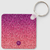 SASSY SEIT GEBURTSGEBURT GLITZER TYPOGRAPHIE SCHLÜSSELANHÄNGER (Rückseite)