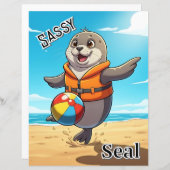 Sassy Siegel | Niedlicher Cartoon Kids Kinderzimme (Vorne/Hinten)