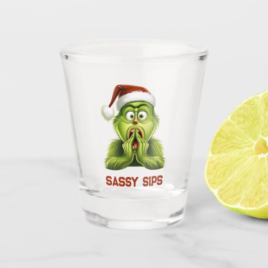 Sassy sips schnapsglas (Vorderseite)
