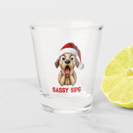 Sassy sips schnapsglas