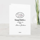 Sassy Sistas Notecard Karte (Rückseite)