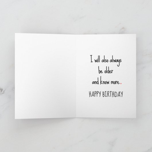 Sassy Sister Birthday Card Karte (Innenseite)
