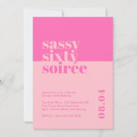 Sassy Sixty Soirée 60. Geburtstag Einladung