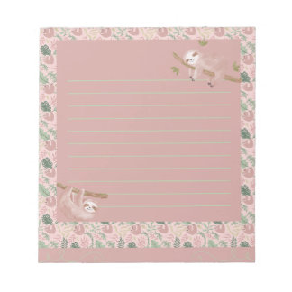 Sassy Sloth Notizblock