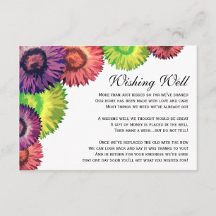 Sassy Spring Flowers Moderne Wunschwell Card Begleitkarte