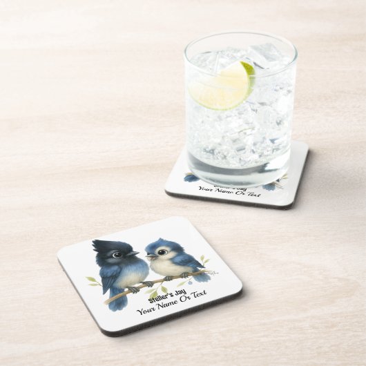 Sassy Steller-Jay Getränkeuntersetzer (Rechte Seite)