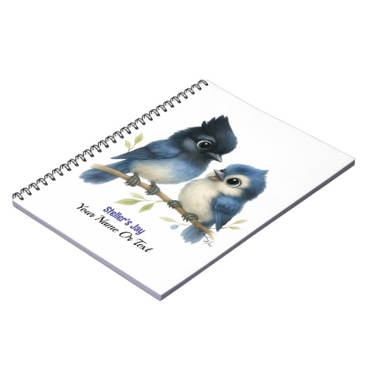 Sassy Steller-Jay Notizblock (Linke Seite)