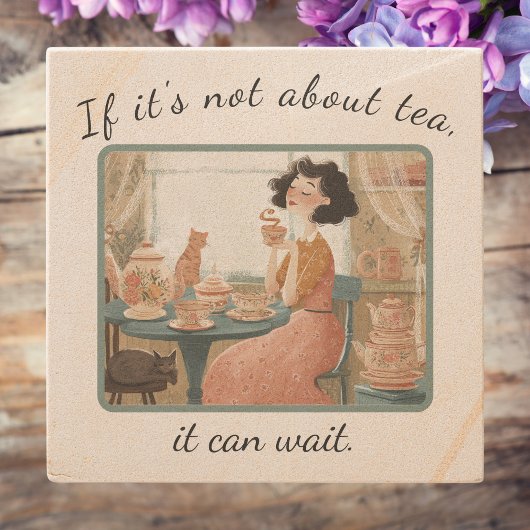 Sassy Stone Untersetzer für Teeliebhaber