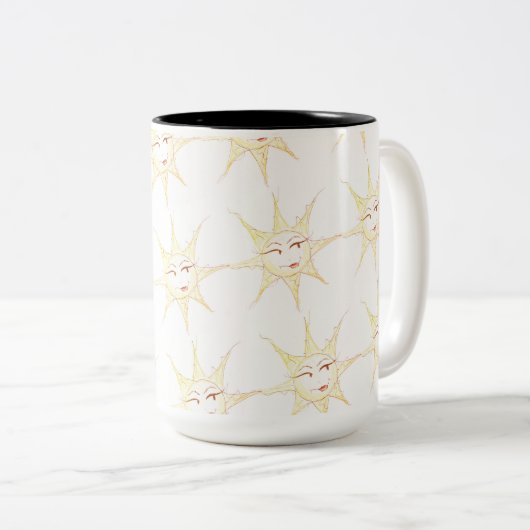Sassy sun - Multi-Image Zweifarbige Tasse (VorderseiteRechts)
