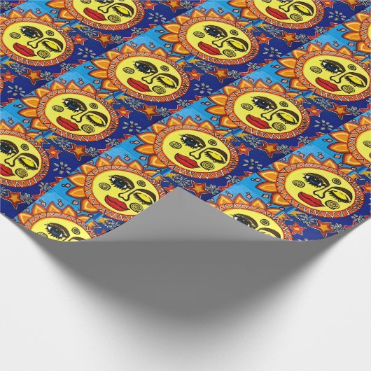 Sassy Sun Wrapping Paper Geschenkpapier (Ecke)