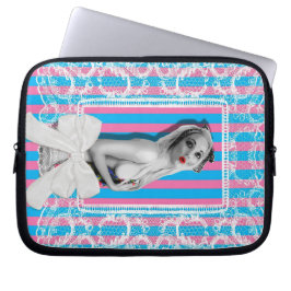 Sassy Sweetshop Candy Shop Niedliches Retro Pinup Laptopschutzhülle