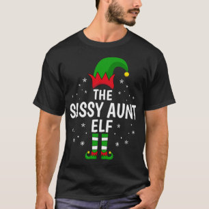 Sassy Tante Elf Matching Familie Schöne Weihnachte T-Shirt