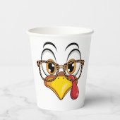 Sassy Thanksgiving Turkey Pappbecher (Rückseite)