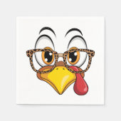 Sassy Thanksgiving Turkey  Serviette (Vorderseite)