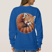 Sassy Tier Roter Panda Sweatshirt (Rückseite)