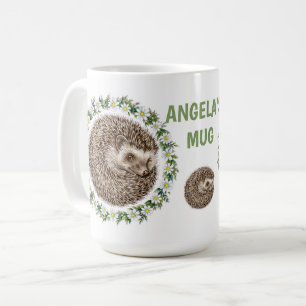 Sassy Tiere Kreisförmiges Blumenbeet - Igel, Kaffeetasse