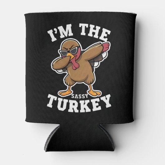 Sassy Turkey Matching Family Erntedank Party Dosenkühler (Vorderseite)