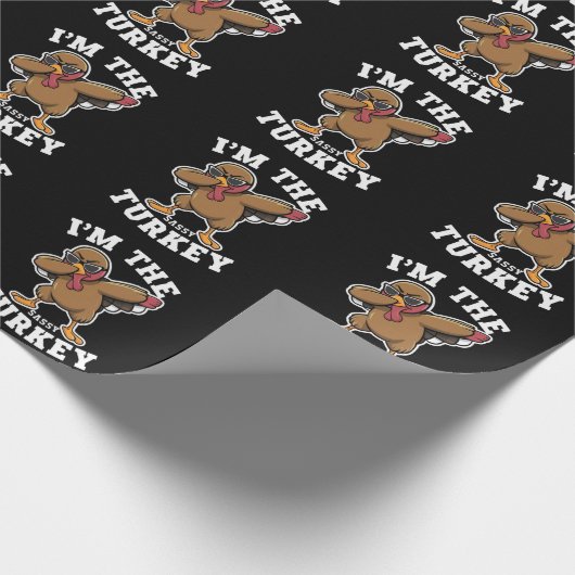 Sassy Turkey Matching Family Erntedank Party Geschenkpapier (Ecke)