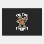 Sassy Turkey Matching Family Erntedank Party Geschenkpapier Set (Vorderseite)