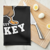 Sassy Turkey Matching Family Erntedank Party Geschirrtuch (Viertel Falte)