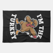 Sassy Turkey Matching Family Erntedank Party Geschirrtuch (Horizontal)