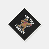 Sassy Turkey Matching Family Erntedank Party Serviette (Ecke)