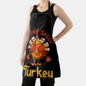 Sassy Turkey Matching Family Group Thanksgiving Schürze (InSitu)