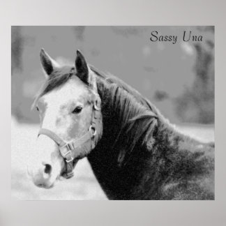 Sassy Una Print Poster