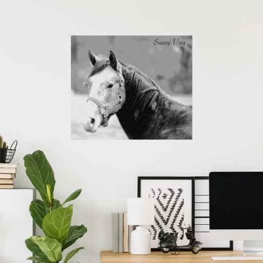 Sassy Una Print Poster (Heimbüro)