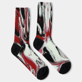 SASSY UND HEY RED SCHWARZ-WEISS FIERY SOCKEN (Rechts)