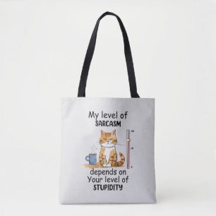 Sassy und Niedliche Orangenkatze Tasche