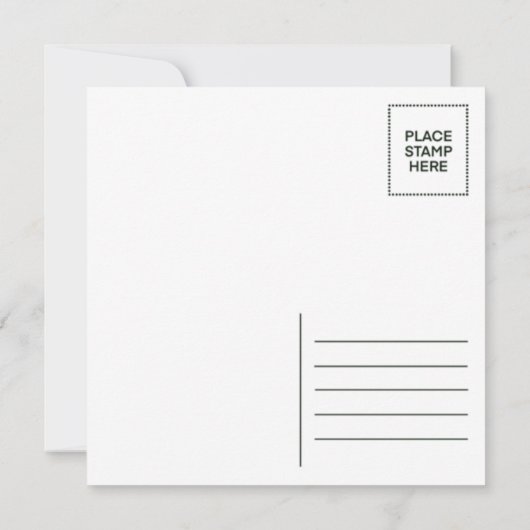 Sassy und Santa Postcard Einladung (Rückseite)