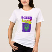Sassy und schlecht Tri-Blend shirt (Vorderseite)