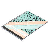 Sassy| Ungeeignete Gedanken| Peach & Aqua Spots Notizblock (Linke Seite)