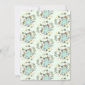 Sassy Unicorn Magical Birthday Einladung (Rückseite)