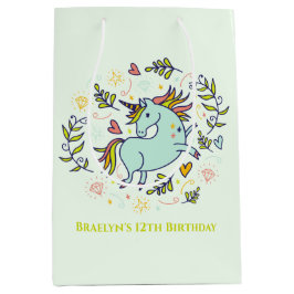 Sassy Unicorn Magical Birthday Mittlere Geschenktüte