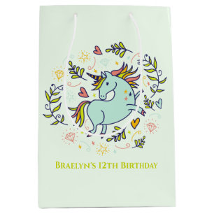 Sassy Unicorn Magical Birthday Mittlere Geschenktüte