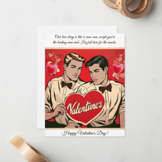 Sassy Valentinstag Mitteilungskarte (Vorderseite/Rückseite Beispiel)