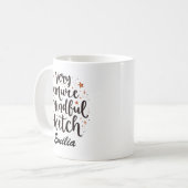 Sassy Very Demure Mindful HexenHalloween Name Kaffeetasse (Vorderseite Links)