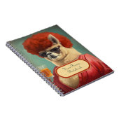 Sassy Vintag Funny Llama Spiral Notebook Notizblock (Rechte Seite)