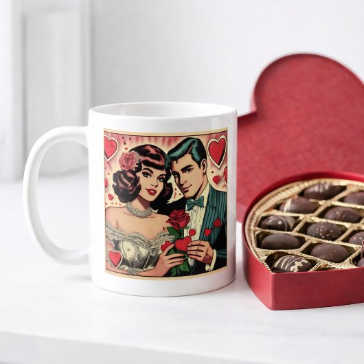 Sassy Vintag Valentine Kaffeetasse