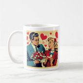 Sassy Vintag Valentine Kaffeetasse (Links)