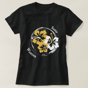 Sassy Wahine Hibiskus Frauen-T - Shirt