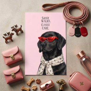 Sassy Walks Classy Care Haustier-Service Visitenka Visitenkarte
