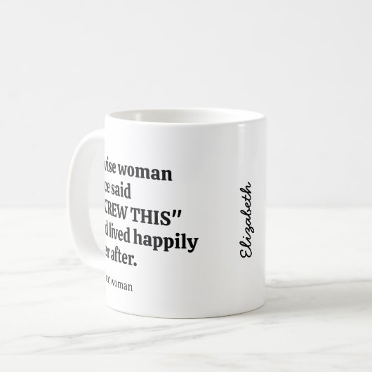 Sassy Wise Woman Kaffeetasse (Vorderseite Links)