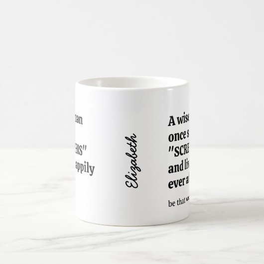 Sassy Wise Woman Kaffeetasse (Mittel)