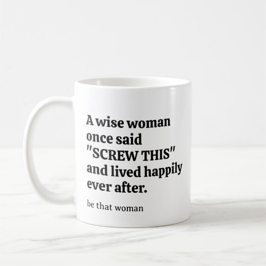 Sassy Wise Woman Kaffeetasse (Links)