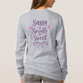 Sassy with a Sprinkle of Sweet – Cute Modern T-Shirt (Rückseite)