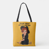 Sassy Witwe Halloween Design Tasche (Rückseite)