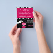 Sassy Zebra Cupcake Bäckerei Flyer (Gruppe)